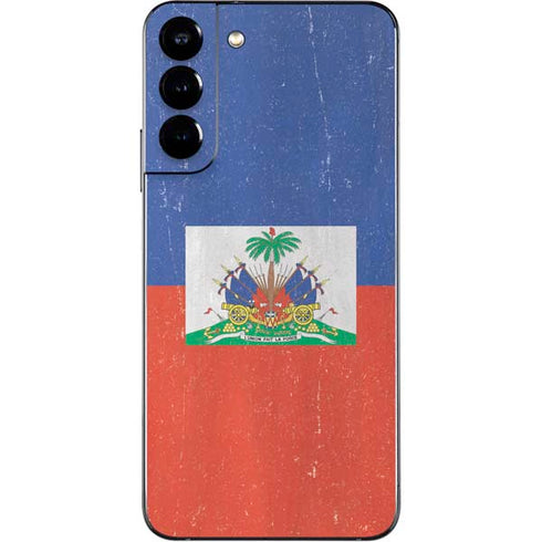 Haitian Flag Distressed Galaxy S22 Plus Skin