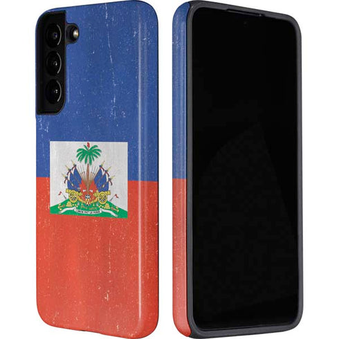 Haitian Flag Distressed Galaxy S22 Pro Case