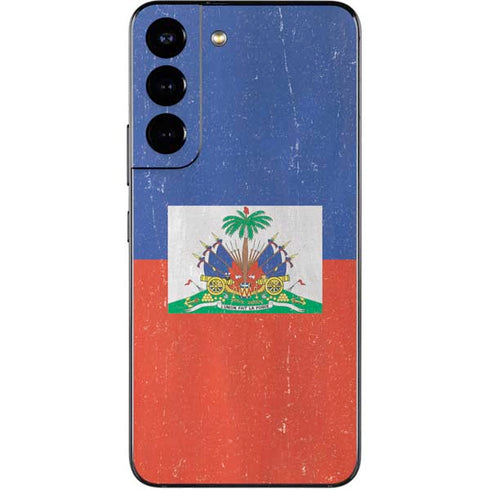 Haitian Flag Distressed Galaxy S22 Skin
