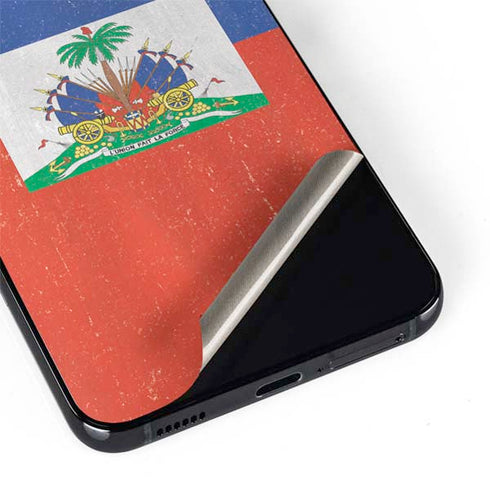 Haitian Flag Distressed Galaxy S22 Skin
