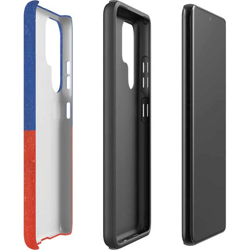 Haitian Flag Distressed Galaxy S22 Ultra Pro Case