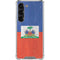 Haitian Flag Distressed Galaxy S23 Clear Case