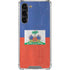 Haitian Flag Distressed Galaxy S23 Plus Clear Case