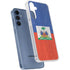 Haitian Flag Distressed Galaxy S24 Clear Case