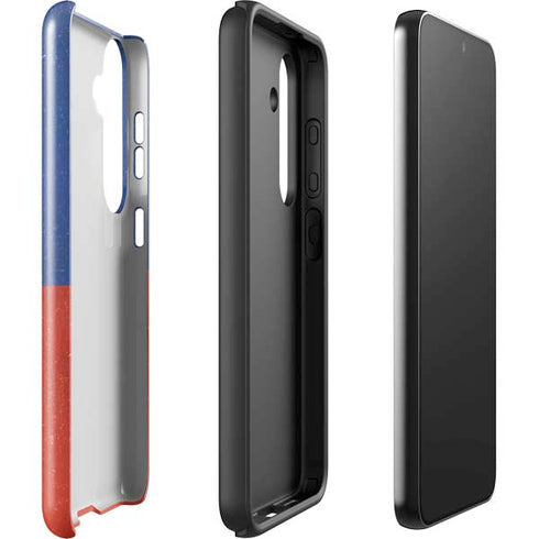 Haitian Flag Distressed Galaxy S24 Plus Impact Case