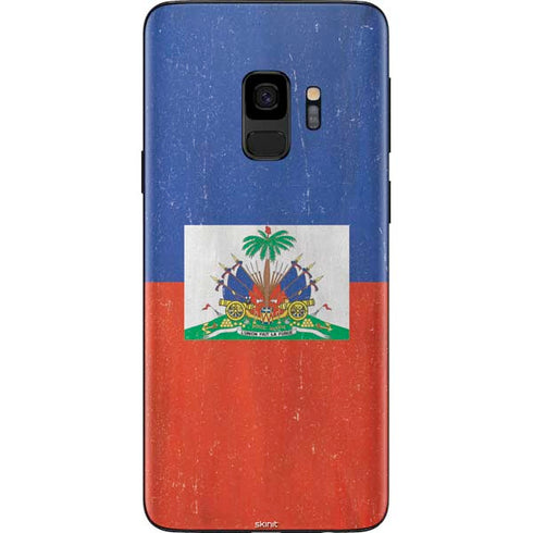 Haitian Flag Distressed Galaxy S9 Skin