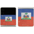 Haitian Flag Distressed Galaxy Z Flip3 5G Skin