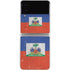 Haitian Flag Distressed Galaxy Z Flip4 5G Skin