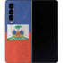Haitian Flag Distressed Galaxy Z Fold4 5G Skin