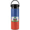 Haitian Flag Distressed Hydro Flask 20oz Wide Mouth Skin