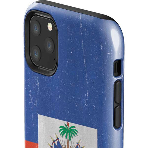 Haitian Flag Distressed iPhone 11 Pro Max Impact Case