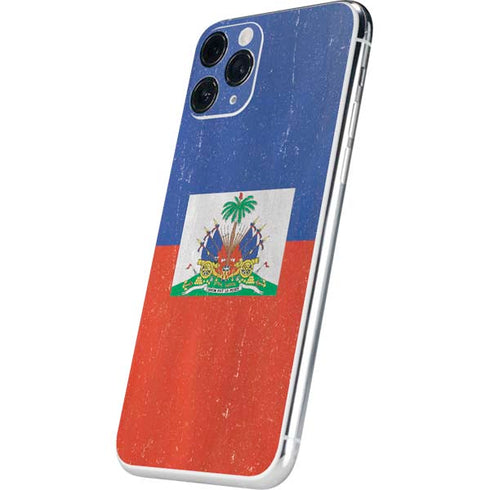 Haitian Flag Distressed iPhone 11 Pro Skin