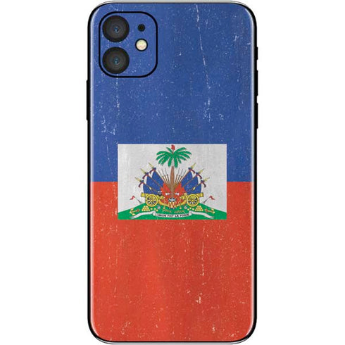 Haitian Flag Distressed iPhone 11 Skin