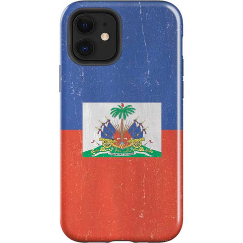 Haitian Flag Distressed iPhone 12 Impact Case