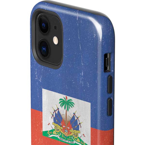 Haitian Flag Distressed iPhone 12 Impact Case