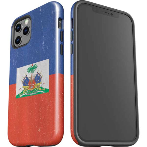 Haitian Flag Distressed iPhone 12 Pro Impact Case