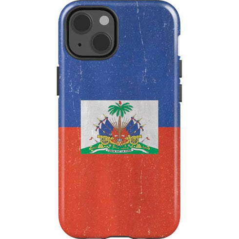 Haitian Flag Distressed iPhone 13 Impact Case