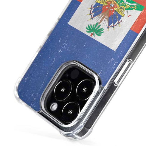 Haitian Flag Distressed iPhone 13 Pro Max MagSafe Case