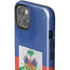 Haitian Flag Distressed iPhone 15 Plus Impact Case