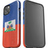 Haitian Flag Distressed iPhone 15 Plus Impact Case