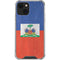 Haitian Flag Distressed iPhone 14 Plus Clear Case
