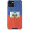 Haitian Flag Distressed iPhone 15 Plus Clear Case