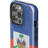 Haitian Flag Distressed iPhone 14 Pro Impact Case