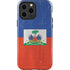 Haitian Flag Distressed iPhone 15 Pro Max Impact Case