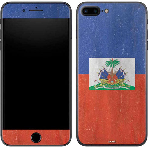 Haitian Flag Distressed iPhone 7 Plus Skin