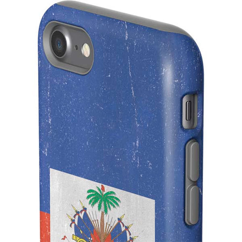 Haitian Flag Distressed iPhone SE (2nd & 3rd Gen) Pro Case
