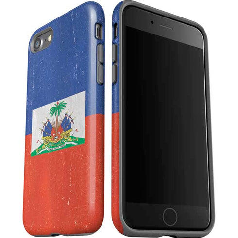 Haitian Flag Distressed iPhone SE (2nd & 3rd Gen) Pro Case