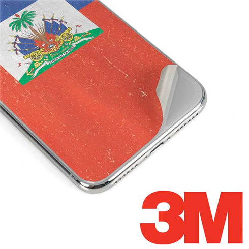 Haitian Flag Distressed iPhone XR Skin