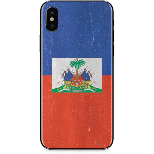 Haitian Flag Distressed iPhone XS Max Skin