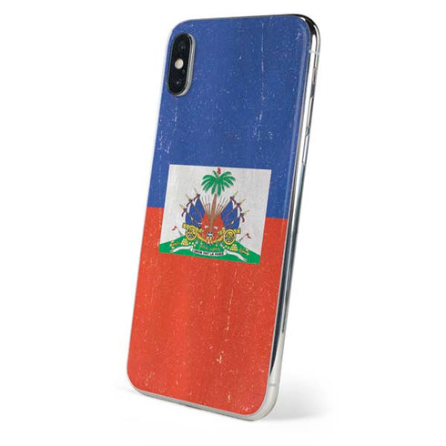 Haitian Flag Distressed iPhone XS Max Skin