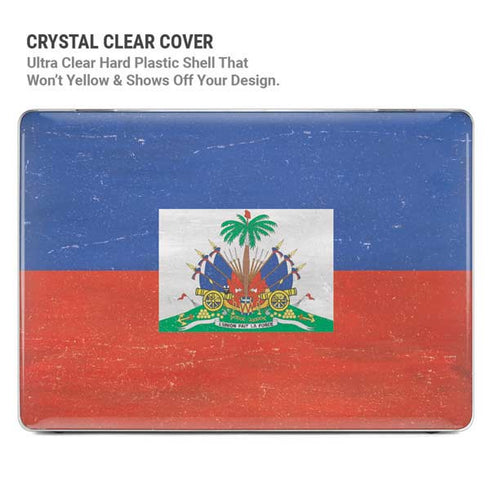 Haitian Flag Distressed MacBook Air 13in M1 (2021) Case plus Skin