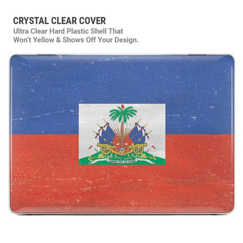Haitian Flag Distressed MacBook Air 15in (2023-2025) Case plus Skin