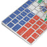 Haitian Flag Distressed Magic Keyboard Skin