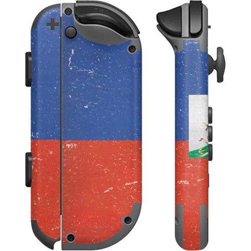 Haitian Flag Distressed Nintendo Joy-Con (L/R) Controller Skin