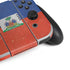 Haitian Flag Distressed Nintendo Switch OLED (2021) Skin