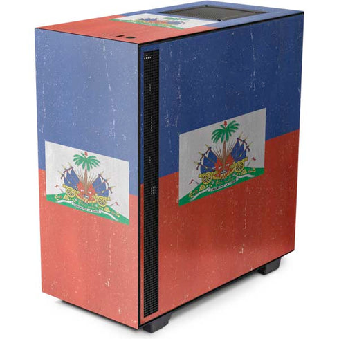 Haitian Flag Distressed NZXT H510 Compact ATX Mid-Tower Case Skin