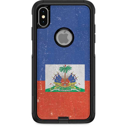Haitian Flag Distressed Otterbox Commuter iPhone Skin