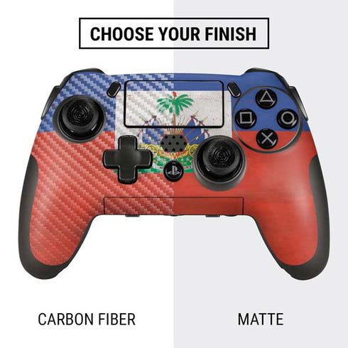 Haitian Flag Distressed PlayStation Scuf Vantage 2 Controller Skin