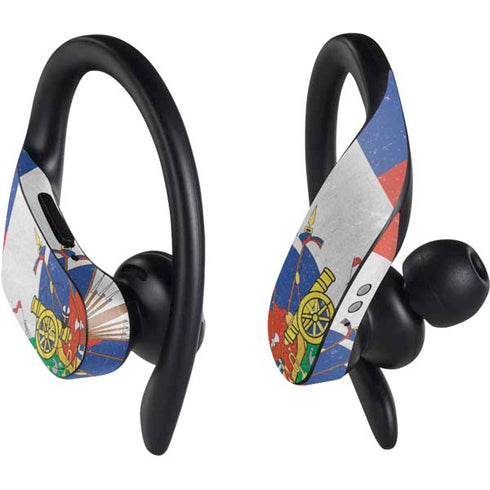 Haitian Flag Distressed PowerBeats Pro Skin