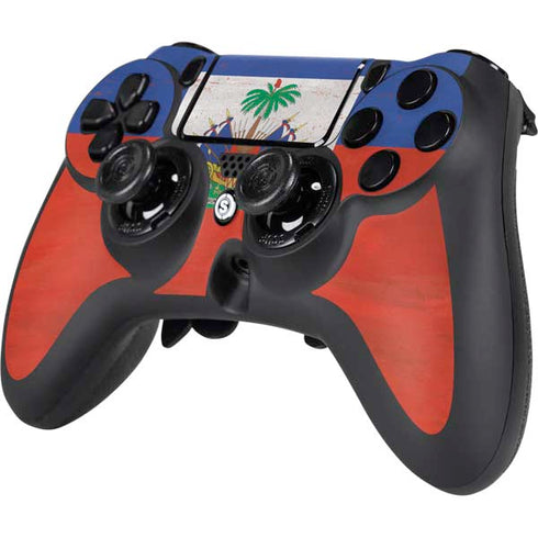 Haitian Flag Distressed PS4/PC SCUF Impact Controller Skin