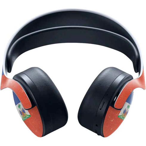 Haitian Flag Distressed PULSE 3D Wireless Headset for PS5 Skin