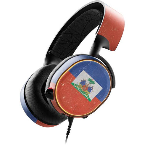 Haitian Flag Distressed SteelSeries Arctis 5 Skin