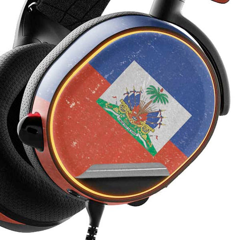 Haitian Flag Distressed SteelSeries Arctis 5 Skin