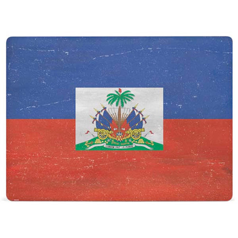 Haitian Flag Distressed Surface Laptop 2 Skin