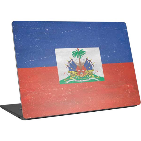 Haitian Flag Distressed Surface Laptop 4 15in Skin