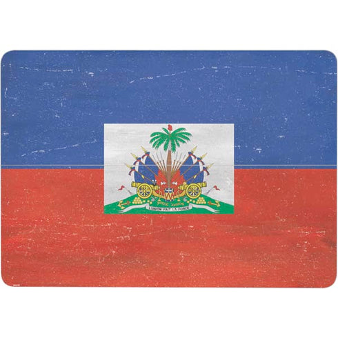 Haitian Flag Distressed Surface Laptop Studio Skin